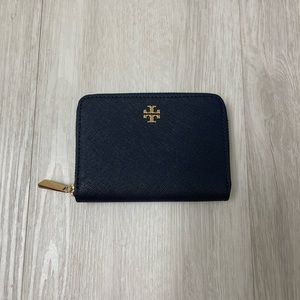 Tory Burch Navy Card Holder Wallet